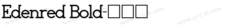 Edenred Bold字体转换